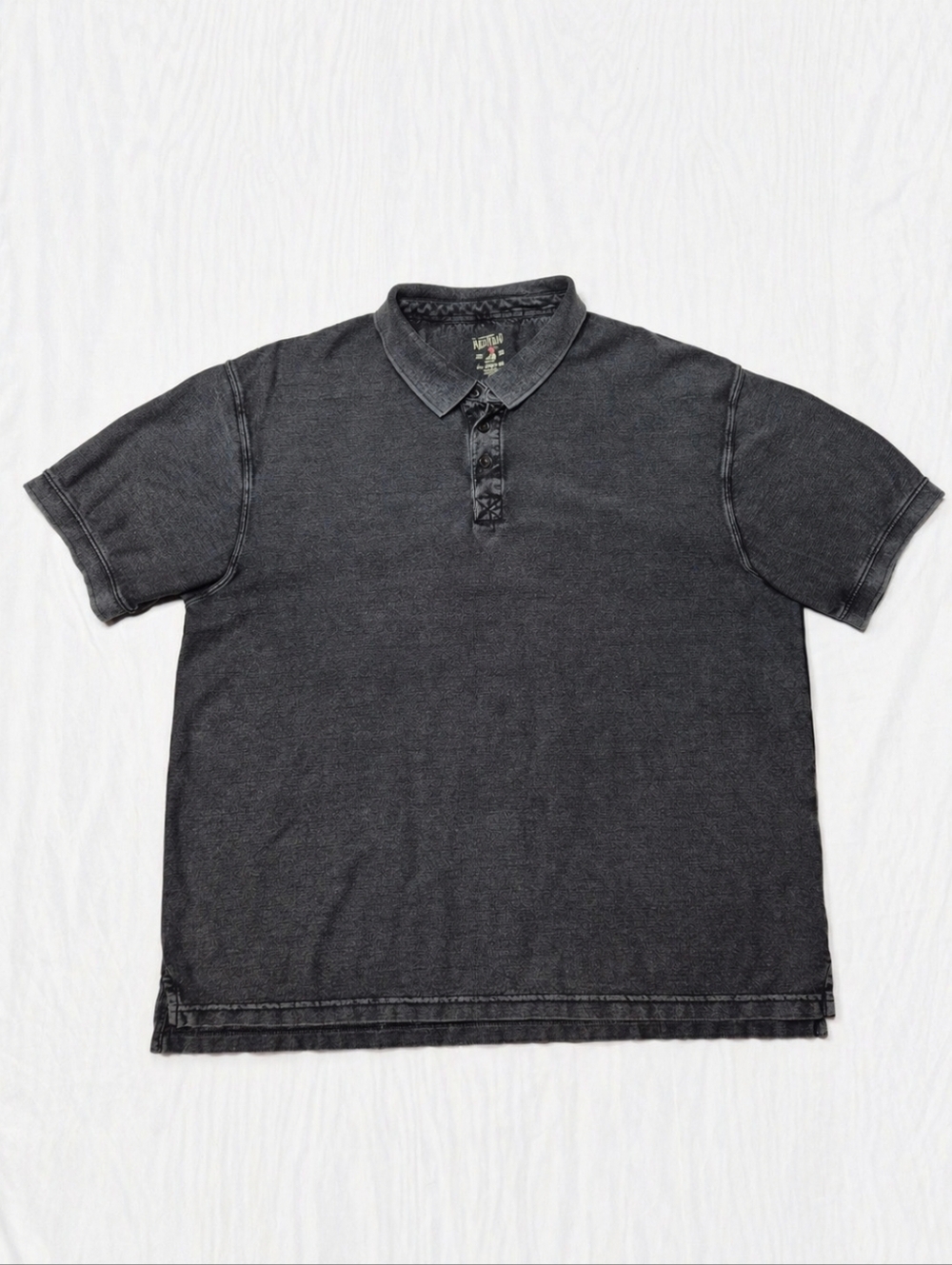 RedHead Men’s Charcoal Grey Polo Shirt 2XL Washed Cotton Classic Casual